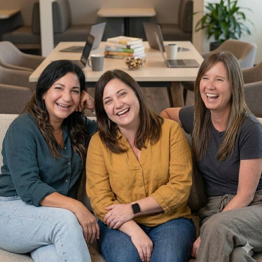 The York Durham Counselling team laughing together
